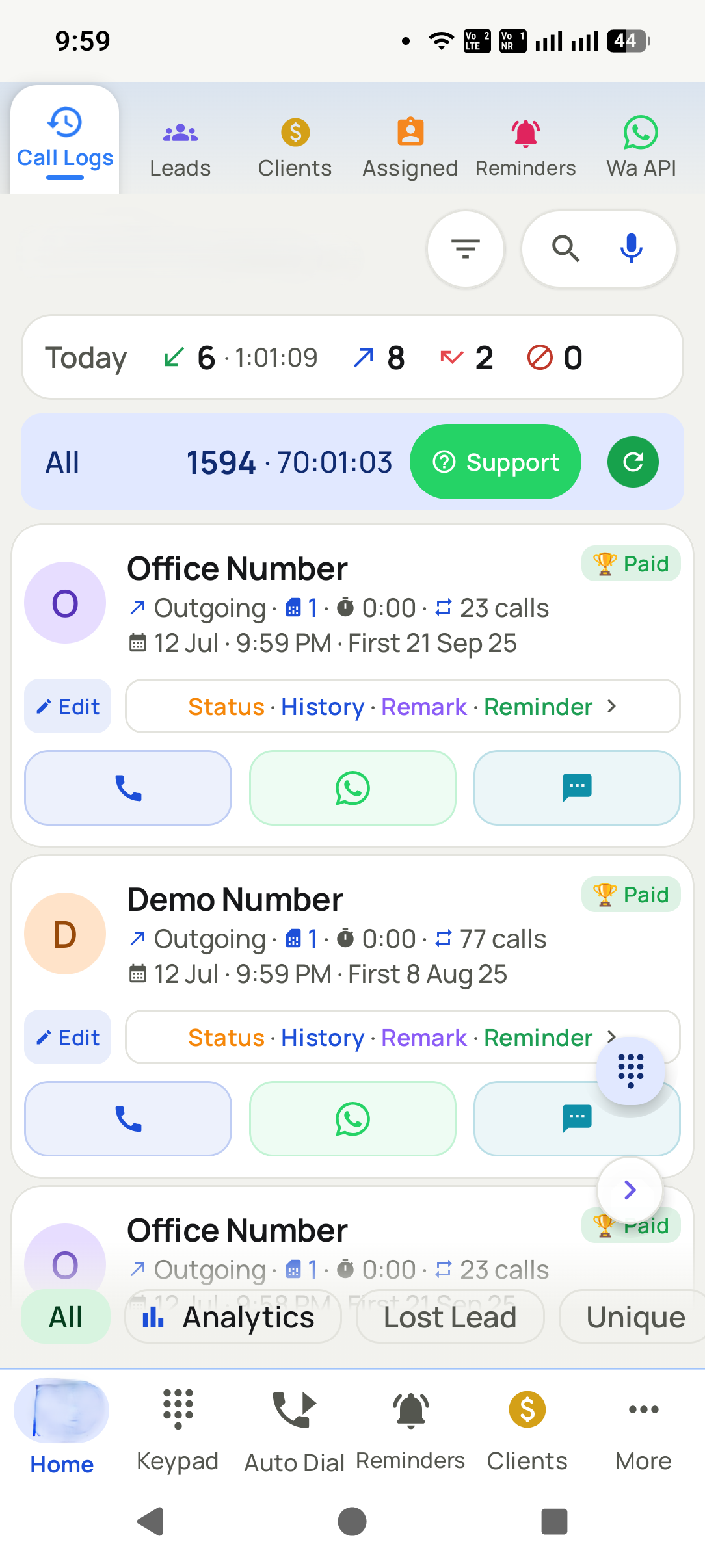 Call analytics and talk time: Compare people fairly